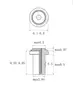 Columna de Tuerca Impermeable de Acero Inoxidable 304 Columna de Tuerca de Sellado de Espárrago de Ajuste a Presión Impermeable Estándar Nacional Bs Tuerca de Mariposa de Plástico M3-M8