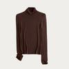 Maillard Camisa de Base de Seda de Lã Primavera e Outono Leve Quente Slim-fit Emagrecimento Camisola Top de Manga Longa