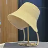 Sombrero de pescador de paja para mujer, nuevo sombrero transpirable de protección solar de verano 2026, sombrero tipo cubo adelgazante para protección solar en la playa