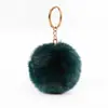 Colgante de pompón de pelo de conejo sintético multicolor para bolsa de regalo DIY, llavero, accesorios de joyería para bolso, venta al por mayor de joyería