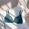 Ropa interior simple estilo japonés de verano para mujer, Sujetador estudiantil delgado sin costuras, Sujetador inalámbrico de una pieza, Sujetador para niña joven