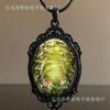 Comercio exterior transfronterizo Amazon Gothic charm Glen colgante con collar de joyería pintado a mano venta directa de fábrica
