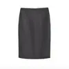Falda de Cintura Alta con Abertura Trasera para Mujer Verano Nueva Chica Caliente Americana Color Sólido Falda de Traje Cremallera Elegante Falda Corta Ajustada a la Cadera