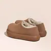 Zapatos Birkenstock de Felpa con Suela Gruesa para Mujer 2026 Nuevo Llegado de Invierno Zapatos sin Cordones para Mujer Botas de Nieve de Caña Baja Zapatos Grandes de Algodón Botas de Nieve