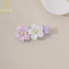 Nuevos Accesorios para el Cabello Infantiles de Amazon, Pinzas para el Cabello de Flor de Acrílico para Niñas, Pinzas para el Flequillo Lateral de Bebé, Accesorios para el Cabello