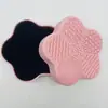 Nuevo Almohadilla Limpiadora de Brochas de Maquillaje de Silicona con Forma de Estrella Herramientas de Belleza de Silicona con Esponja Caja Limpiadora de Herramientas de Belleza
