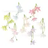 Flor Artificial de Orquídea Narciso com 3 Pétalas Realista de Alta Qualidade Flor para Penteado Coroa de Chapéu de Formatura Material DIY Flores de Casamento