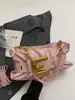 Bolsa de Ombro Transversal de Alto Valor com Pregas na Axila para Mulheres, Comércio Exterior Transfronteiriço, Novo Estilo 2026, Doce e Sofisticada, Versátil