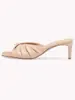 Nuevas Sandalias de Tacón Alto Estilo Europeo y Americano para Mujer de Verano, Material de Fibra Super, Versátiles y Adelgazantes, Estilo Caliente Transfronterizo Venta al por Mayor 57