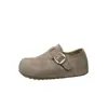 Zapatos Birkenstock de suela gruesa con tacón oculto completamente cerrados para mujer, novedad otoño 2026, slip-on retro, zapatos sencillos Birkenstock, mocasines
