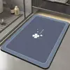 Alfombrilla absorbente de tierra de diatomeas para puerta de entrada, felpudo antideslizante de secado rápido de alta gama, alfombrilla para suelo de baño, alfombrilla absorbente antideslizante para cocina