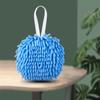 Chenille Japonês Limpa Bola de Handebol Cozinha Pendurado Secagem Rápida Toalha de Mão Estilo Nórdico Fofo Banheiro Espessado Absorvente Toalha