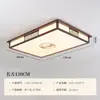 Nueva lámpara de techo de madera de nogal estilo chino, estética estilo Song, rectangular, luz principal para salas de estar amplias y planas, lámpara inspirada en Zen para dormitorio y estudio