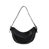 Bolsa Transversal Casual de Couro Macio, Bolsa Dumpling, Bolsa Feminina, Design de Nicho de Alta Qualidade, Bolsa de Ombro com Corrente, Bolsa Tote de Grande Capacidade