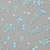 Redanco nuevo 5D relieve flor de lirio del valle calcomanías para uñas light tres dimensionales adhesivas para uñas He-1004