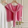 Chal de Alta Gama con Chaleco de Punto Pequeño, Color Sólido, Nuevo Estilo Primavera y Otoño, Protector de Cuello Versátil para Vestir en Capas, Chal Pequeño, Cuello Falso