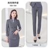 Traje Profesional Estilo Coreano para Hombre Traje de Cuello Blanco Negocios Banquete Vestido de Moda Doble Botonadura Sin Planchado Ropa de Trabajo para Mujer