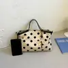Bolsa Tote Pequeña para el Trabajo, Bolso de Hombro de Moda Verano 2026 para Mujer con Lunares, Exquisito Bolso Cruzado para Viajes Diarios