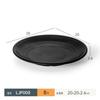 Vajilla de melamina A5 plato para olla caliente negro creativo plato para barbacoa barbacoa imitación porcelana plato rectangular para carne tazón comercial