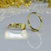 Anillo para Niños de 14 mm, Material Ecológico, Suave y No Lastima las Manos, Anillo Dorado, Adecuado para Joyería Hecha a Mano