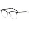 Gafas de lectura de marca BJYX, marco completo, caja de negocios, ultraligeras, ultratransparentes, de color sólido, de metal, de alta calidad, anti luz azul, espejo plano