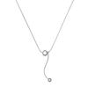 Miao Si acero de titanio no se desvanece bola de metal colgante cadena para suéter collar de temperamento de lujo ligero simple de nicho para mujer venta al por mayor