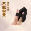Esponja Cushion para Polvo con Forma de Piña Negra, Ultra Suave, Doble Uso para Aplicación Seca y Húmeda, No Absorbe la Base de Maquillaje, Esponja Especial para Maquillaje en Polvo, Esponja de Belleza Malvavisco