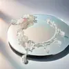 Pulsera Avanzada de Diseño Nicho Impresión Temporada de Flor de Cerezo Pulsera para Novia Pulsera para Pareja Estilo Chino Alto Valor de Color Regalo