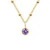 Colar St.delan Europeu e Americano Dezembro Feminino Moda Ins Colar da Moda Pingente Pedra Bruta de Diamante Lote