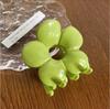 2024 Estilo Coreano Dulce Verano Color Caramelo Flor Pinza de Agarre para Mujer Horquilla Grande Estilo Francés Retro Parte Trasera de la Cabeza Pinza de Tiburón