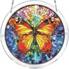 Adhesivos acrílicos para ventana más vendidos transfronterizos con rompecabezas de gatos, diseños de luna y cielo estrellado, y decoraciones translúcidas para ventanas. Venta al por mayor directamente desde la fábrica de origen