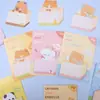 Notas Adhesivas de Animales de Dibujos Animados Etiquetas para Notas de Estudiantes Pegatinas Marcadores de Notas de Oficina Pegatinas Lindas Reutilizables