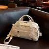 Bolsa Boston de Moda de Luxo para Mulheres, Bolsa de Ombro Transversal de Grande Capacidade, Versátil para Viagens ao Ar Livre e Trajeto Diário
