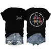 Assistente Social Compassivo Amazon Site Independente Moda Casual Feminina Camiseta de Gola Redonda Manga Curta