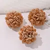 Flor Artificial Camadas Múltiplas Bola Pequena Cabeça de Flor Crisântemo Adorno de Cabeça para Casa Acessórios DIY Decoração de Festa de Casamento Flor Casamento Flor de Seda