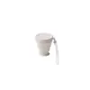 Taza de Agua Plegable Taza Portátil Taza para Enjuague Bucal Taza Telescópica Taza de Viaje de Silicona con Lazo Taza de Compresión para Viajes Exterior