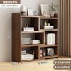 Librero de Madera Maciza Estante de Almacenamiento de Escritorio Gabinete de Pared Integrado para el Hogar Gabinete de Almacenamiento para Escritorio Mesa de Oficina Librero Pequeño