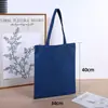 Bolsas de lona lisas de colores personalizables con logo, gráfico y texto impreso para fines publicitarios y promocionales