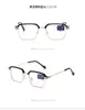 Monturas Mujer Comercio Wholesale PC Metal Ceja Negocio Presbyterian Montura de Gafas Hombre Presbyterian Clásico A Media Montura