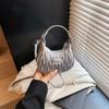 Bolso Cruzado de Lujo Ligero Estilo Francés Transfronterizo para Niñas, Bolso de Mano Mini Plegado de Nicho, Nuevo Bolso Cruzado de Hombro Único Ins Luna