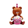 Modelado de dibujos animados oso mágico mate pastel estilo INS LOVEYOU confesión amor oso sentado globo de aluminio