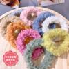 Cuerda de pelo de cordero Dongdaemun coreana para otoño e invierno, anillo de pelo de felpa de color caramelo, cuerda de pelo rizado, tendón de goma, accesorios para el cabello