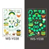 Adesivos de tatuagem de São Patrício à prova d'água verde fluorescente tatuagem temporária descartável infantil adesivos luminosos irlandeses