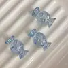 Acrílico Transparente UV Grande Formato de Doce Furo Reto Contas Soltas DIY Miçangas Corrente de Celular Chaveiro de Carro Material Acessórios