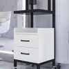 Carrito de Herramientas Especiales para Salón de Peluquería, Carrito para Tienda de Peluquería, Estante de Almacenamiento, Carrito de Almacenamiento de Metal para Barbería Sin Instalación