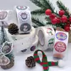 500 Hojas/Rollo Serie Navideña Pegatinas en Rollo Pegatinas para Sellar Sobres Pegatinas de Etiqueta Autoadhesivas Transfronterizas Pegatinas para Cuaderno