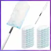 Plumero Electroestático Desechable para Eliminación de Polvo en Casa, Plumero de Plumas Extensible, Herramienta de Limpieza de Polvo de Tela No Tejida