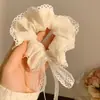 Goma para el pelo de encaje estilo coreano con un tacto de alta gama, Nuevo coletero 2026, Diadema elástica estilo perezoso, Accesorio para el pelo de alta elasticidad