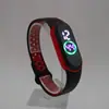 Reloj Digital M4Led con Correa de Dos Colores Moda Casual para Estudiante Pareja Deportivo Resistente al Agua Luz de Color LED Reloj LED Luminoso