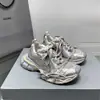 Tênis Dad Shoes Paris 3XL Versão Executiva Retrô Desgastado Décima Geração Par Casal Aumenta Altura Solado Grosso Tênis Casual